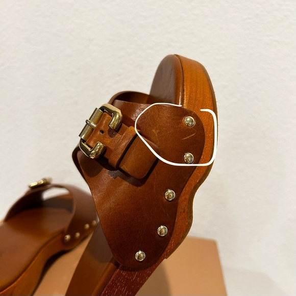 Chloé Jeannette Platform Slide Sandals in Ginger Brown, Size 40, New in Box - Picture 12 of 14